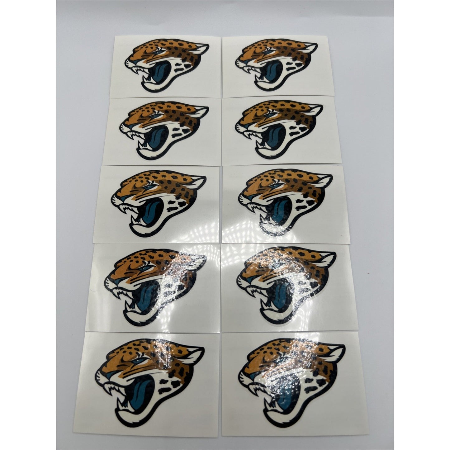 NFL Jacksonville Jaguars Temporary Tattoo Pack Of 10 Face Body Tattoos Football