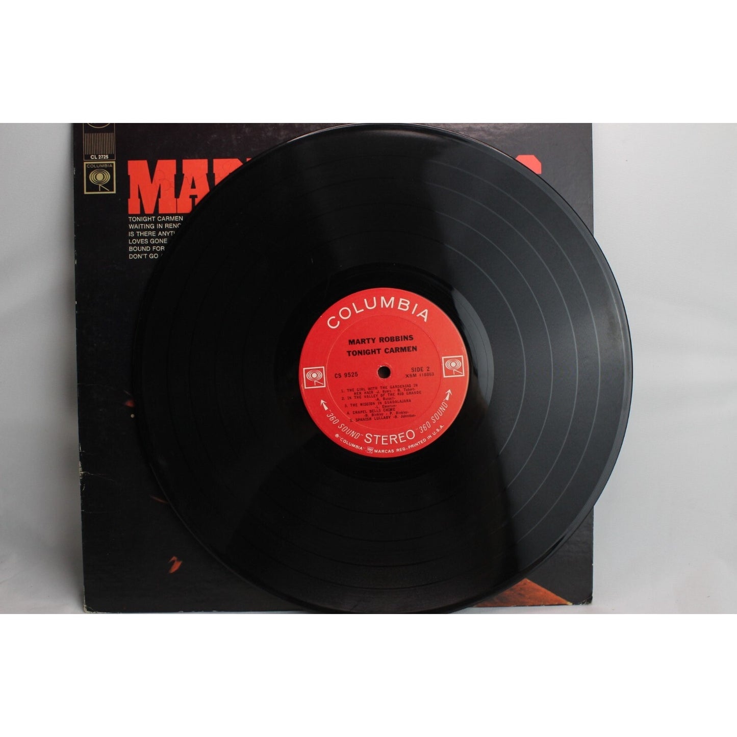 Marty Robbins – Tonight Carmen Vinyl Record Used