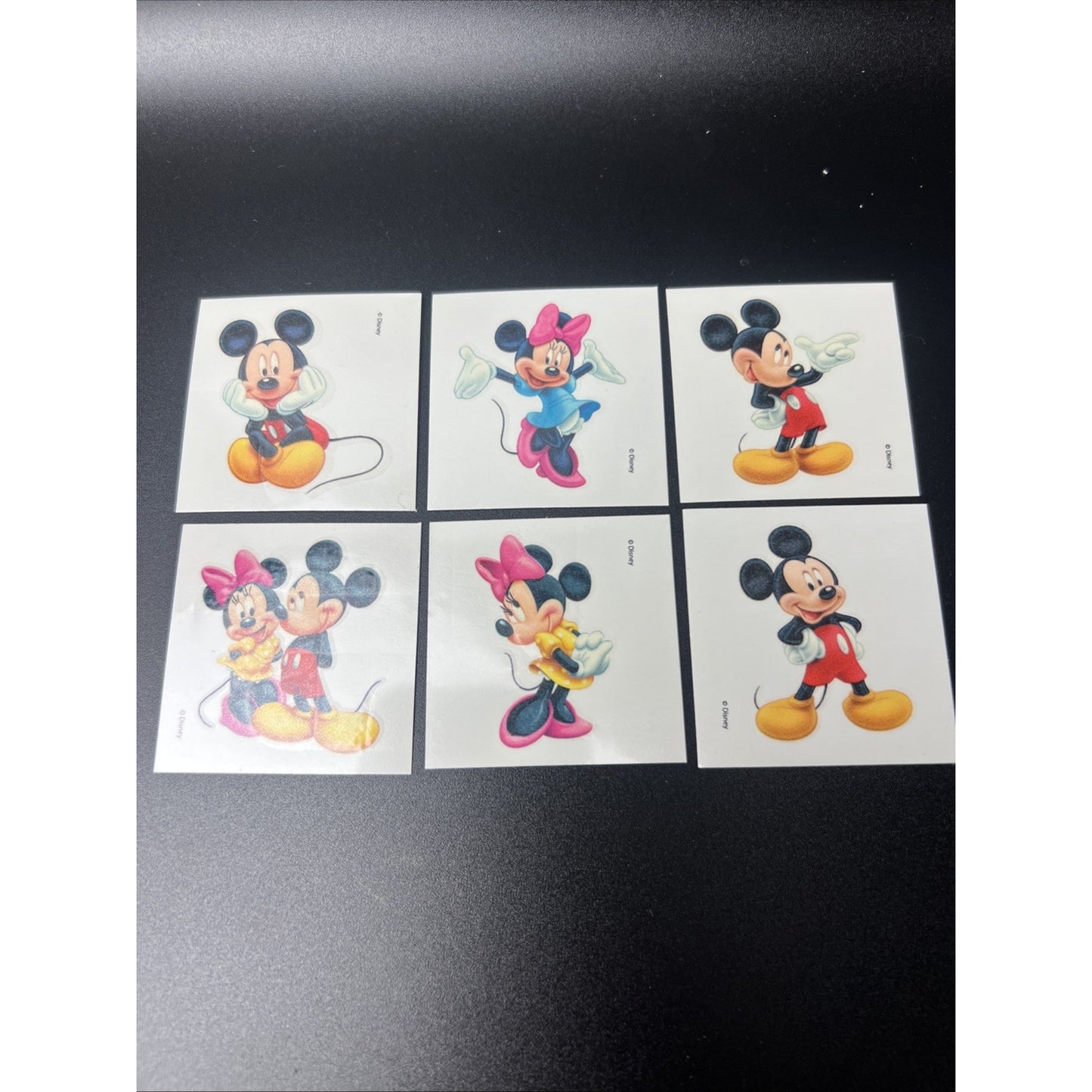 SandyLion Walt Disney Mickey And Minnie Mouse Temporary Tattoos Rare Set 6pcs