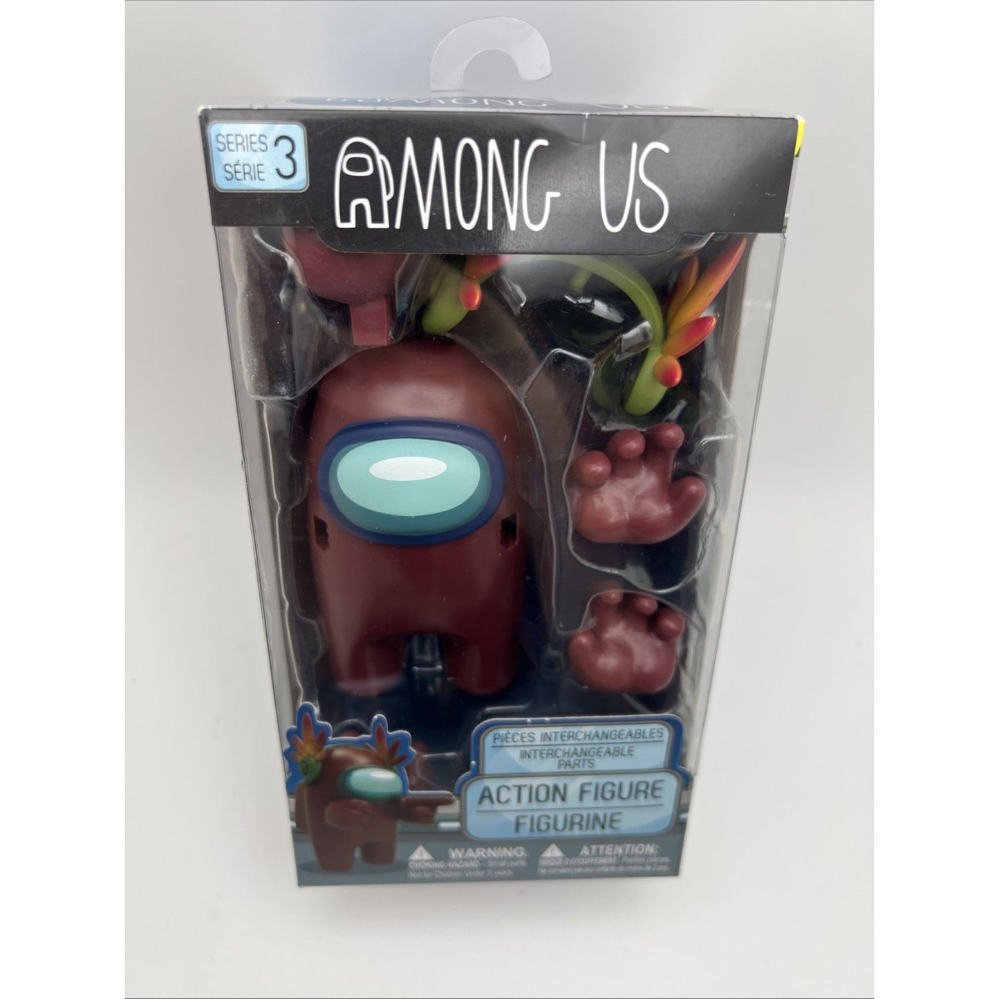 Toikido Among Us Brown With Party Hat Action Figure Series 3 Exclusive Headphone