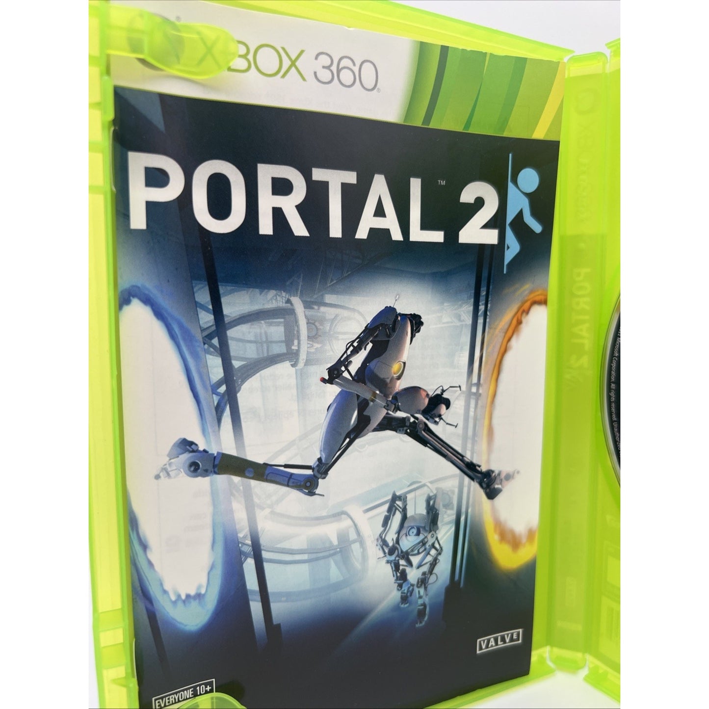 Portal 2 Microsoft Xbox 360 Video Game with Manual And Case Used