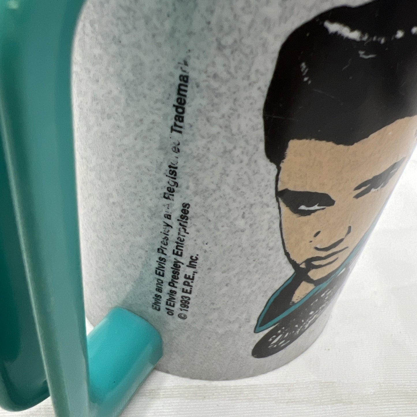 Vintage 1993 Elvis Presley Collectible Plastic Travel Mug With Lid Rare Find