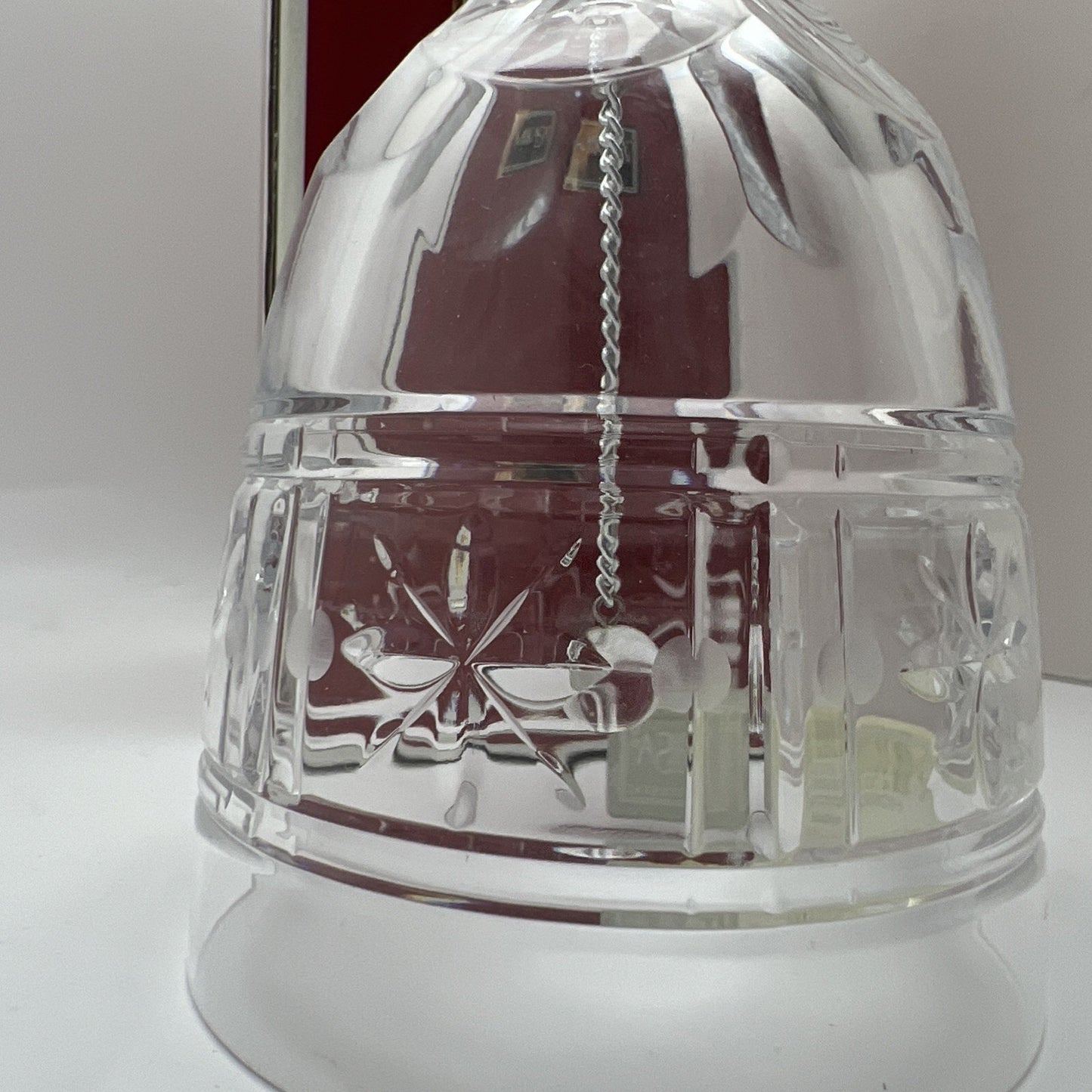 Mikasa Crystal Holiday Rhapsody Bell Slovenia Christmas Lead Hand Ring Rare Find