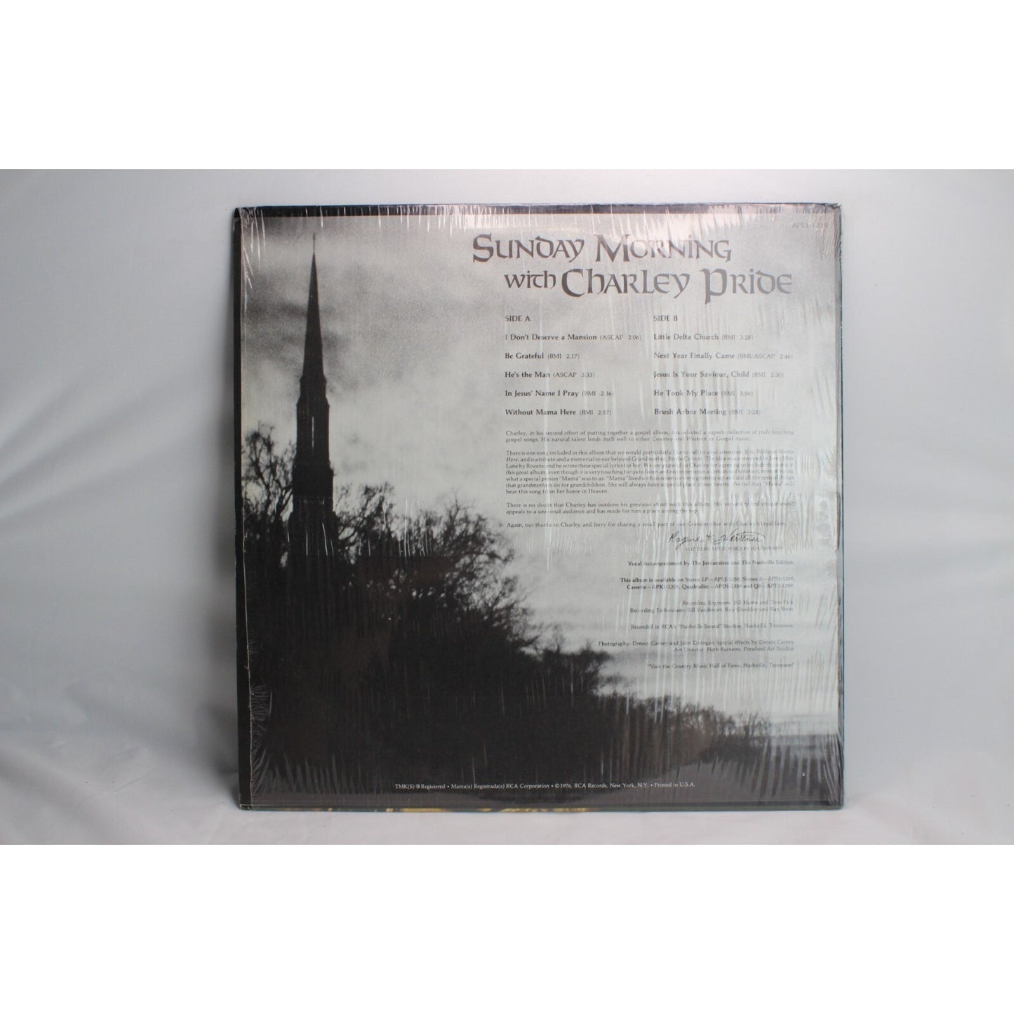 Sunday Morning With Charley Pride Vinyl Record Tested Used