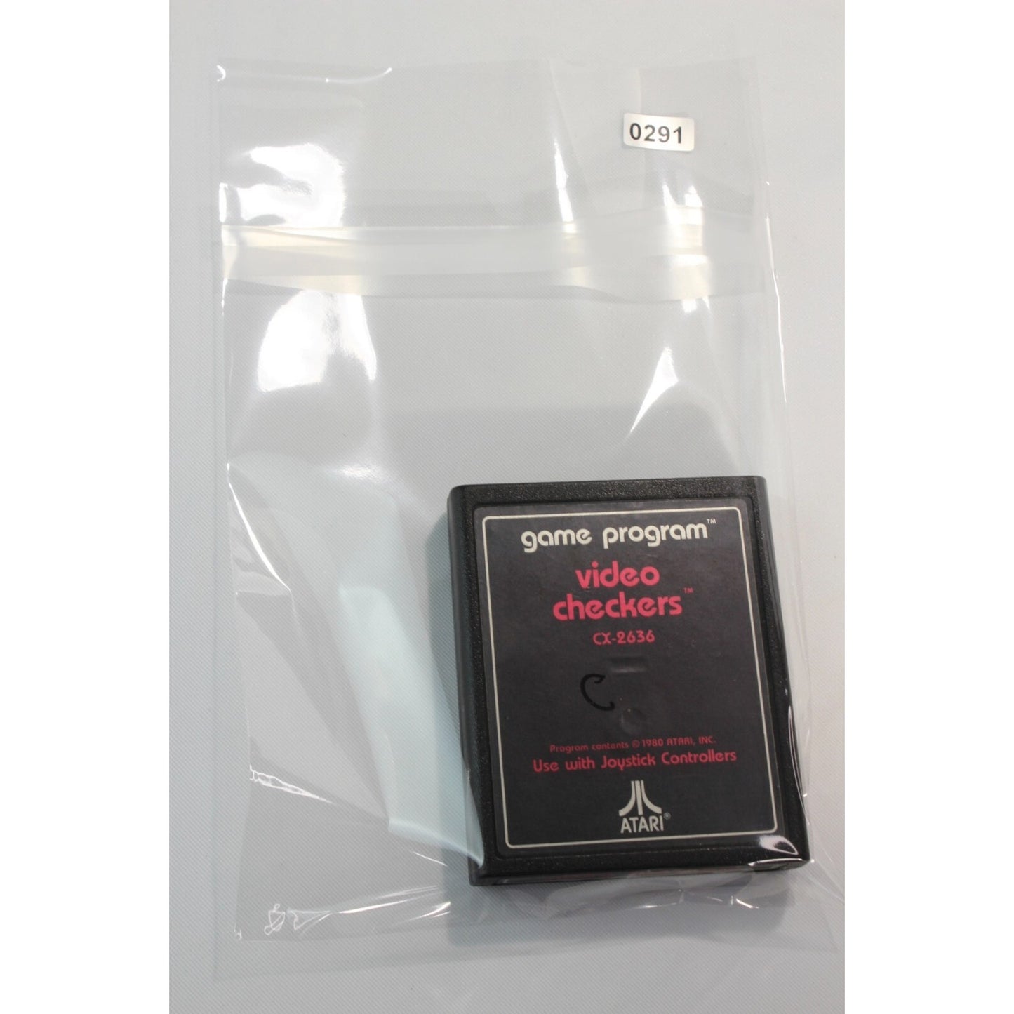 Video Checkers Atari 2600 Used Tested Video Game CX2636 Retro Board Game