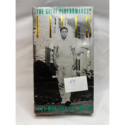 Elvis The Great Performances VHS The Man and The Music Tested Video Tape Used