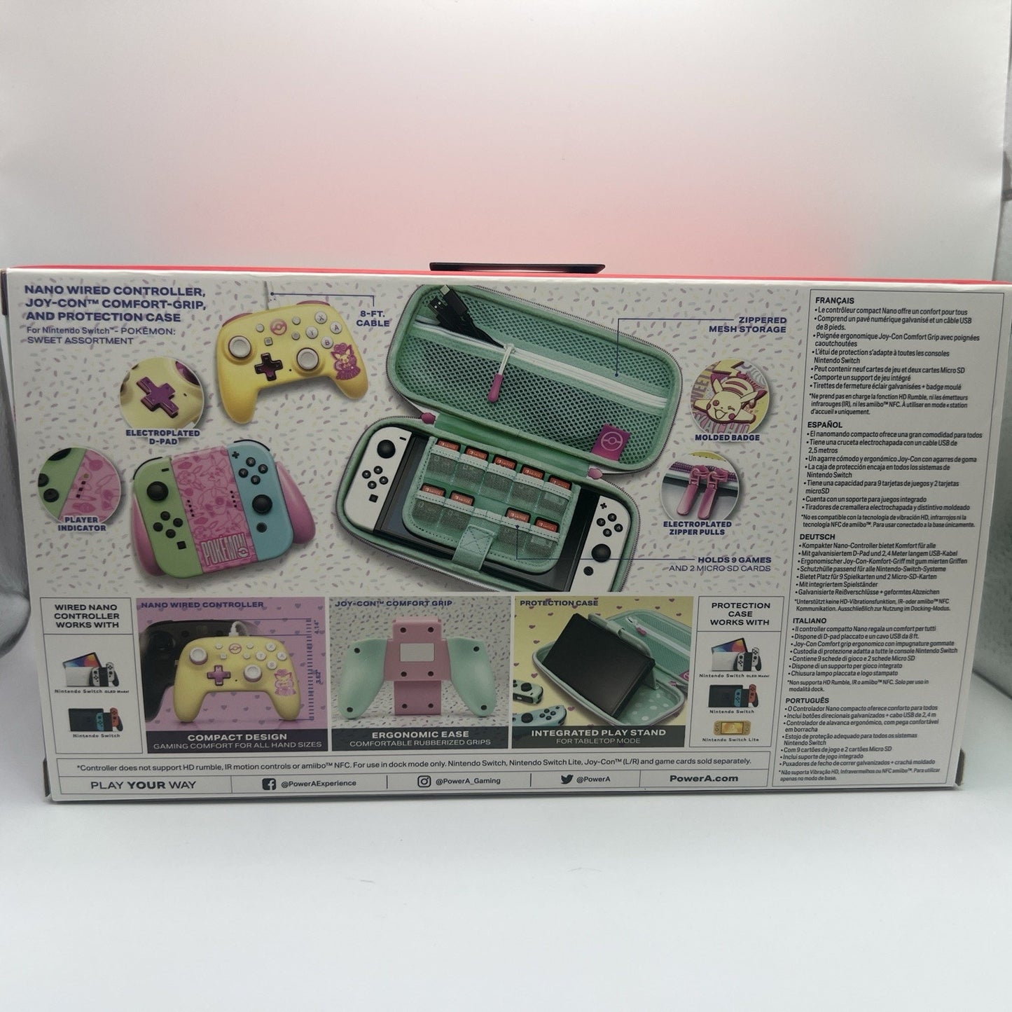 Nintendo Switch Pokemon Controller Sweet Friends Assortment Bundle Pikachu Case