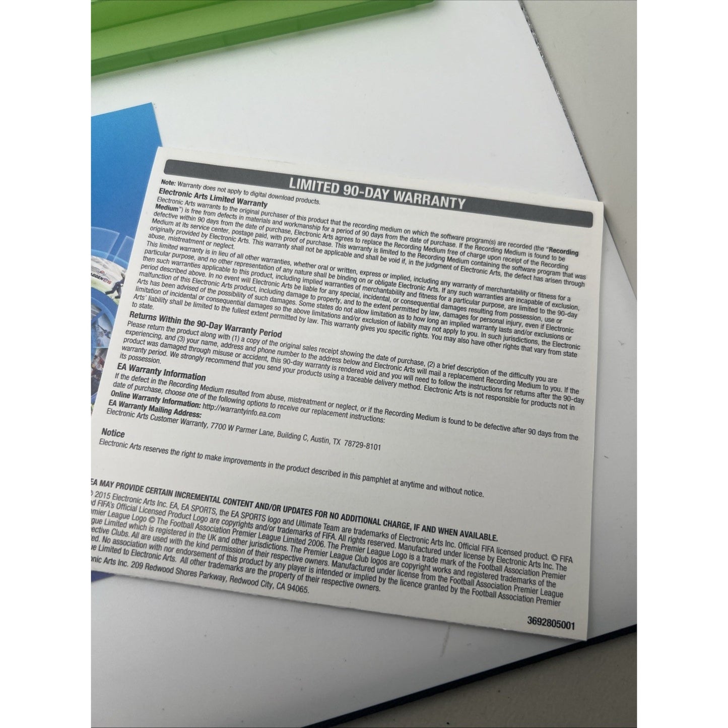 FIFA 16 Standard Edition (Xbox One, 2016) Complete In Case With Inserts Tested