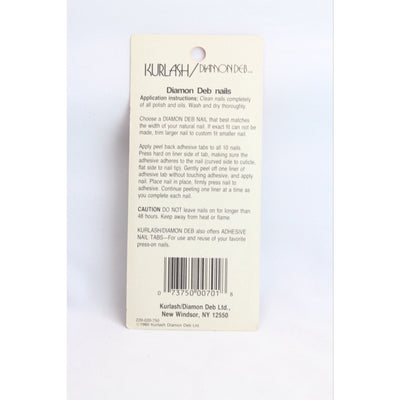 Diamon Deb Kurlash Halloween Press On Nails Vintage 1980s Scary Skeletons