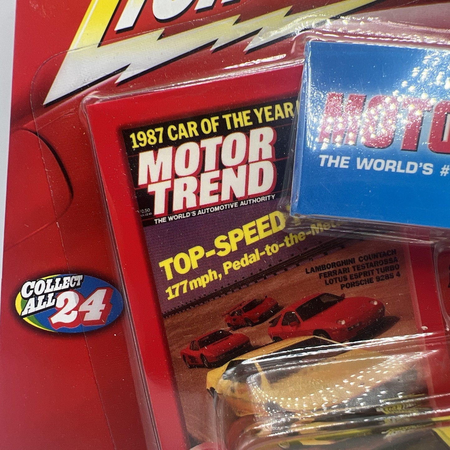 Johnny Lightning Motor Trend 1980 Lotus Esprit Turbo Yellow Rare Die Cast Car