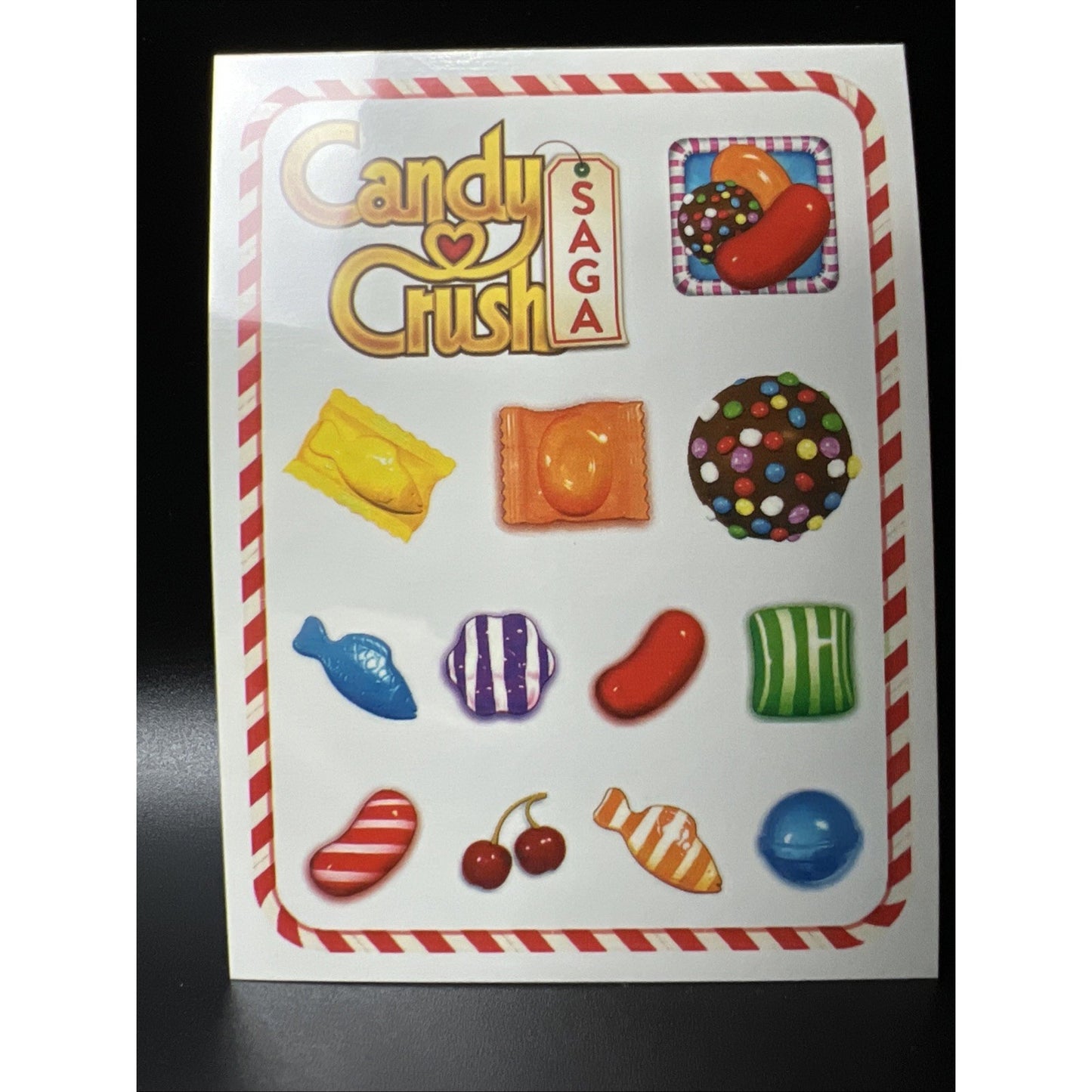 Candy Crush Saga Game Jelly Temporary Tattoos Collectible 10 Tattoo Sheets New
