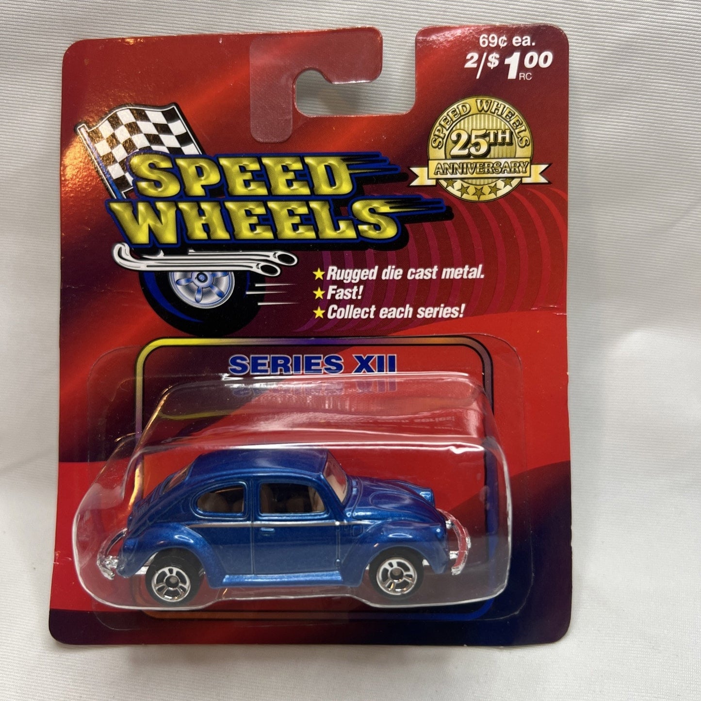 Speed Wheels 25th Anniversary Volkswagen 1300, Blue, Series XII, Beetle Bug Rare