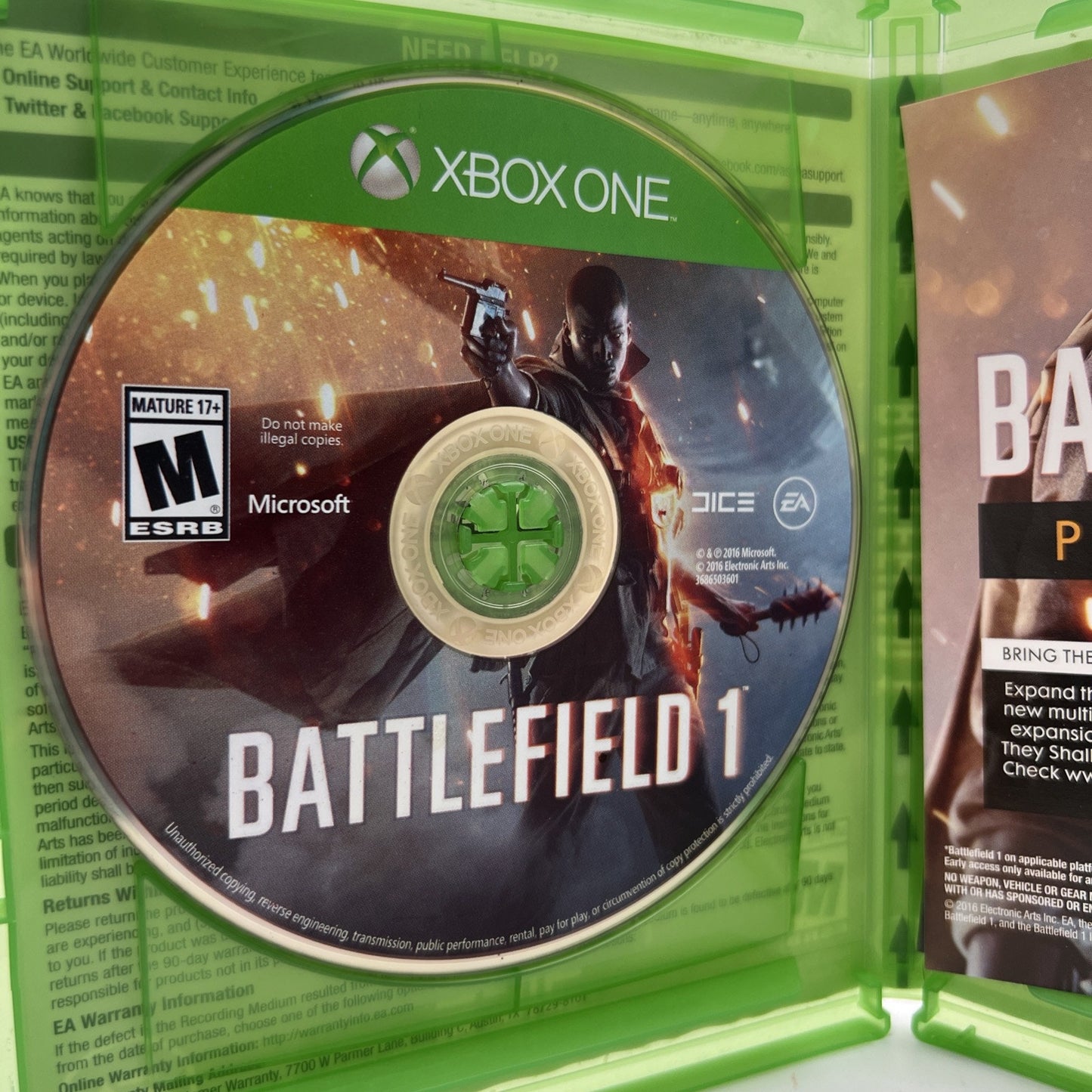 Battlefield 1 - Microsoft Xbox One Used With Case