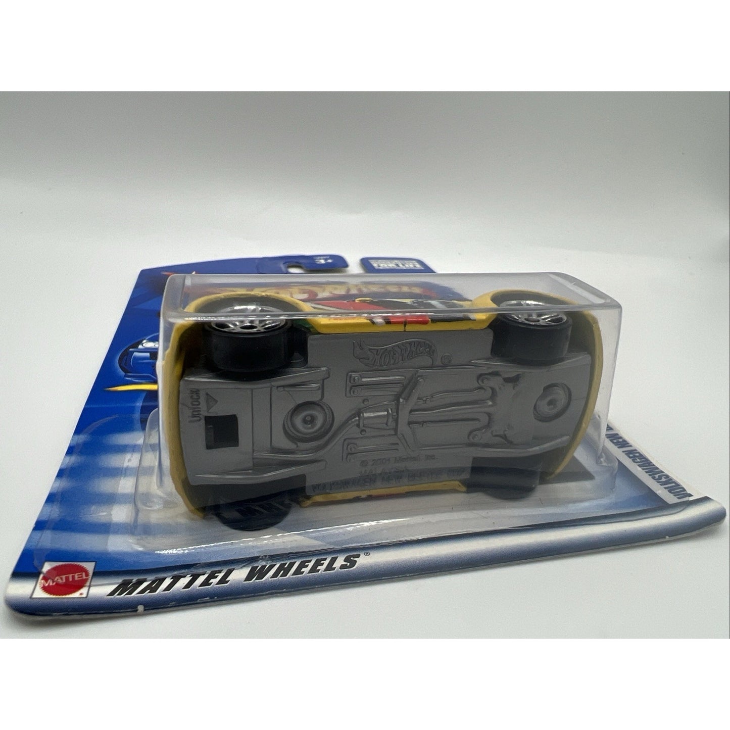 Hot Wheels 2002 First Editions Volkswagen New Beetle Cup #45 Yellow Bug Race Car