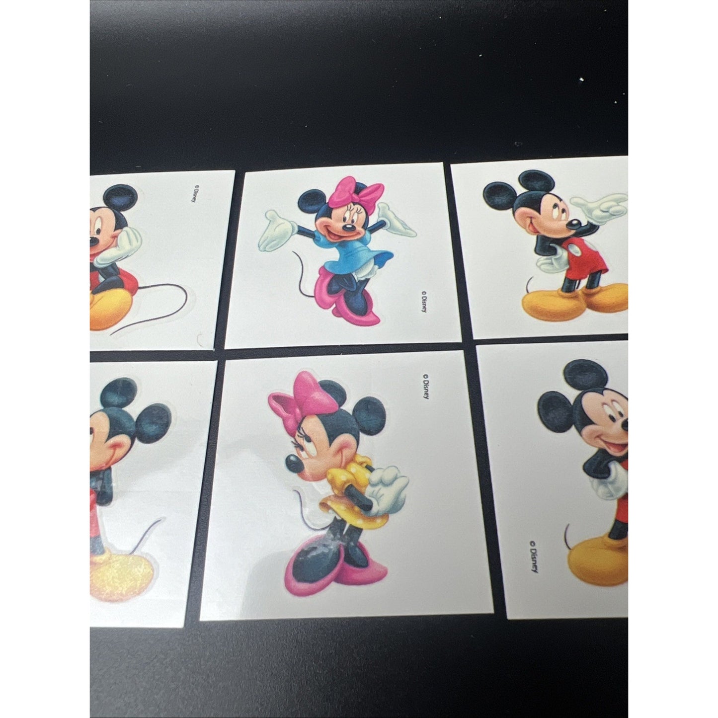 SandyLion Walt Disney Mickey And Minnie Mouse Temporary Tattoos Rare Set 6pcs