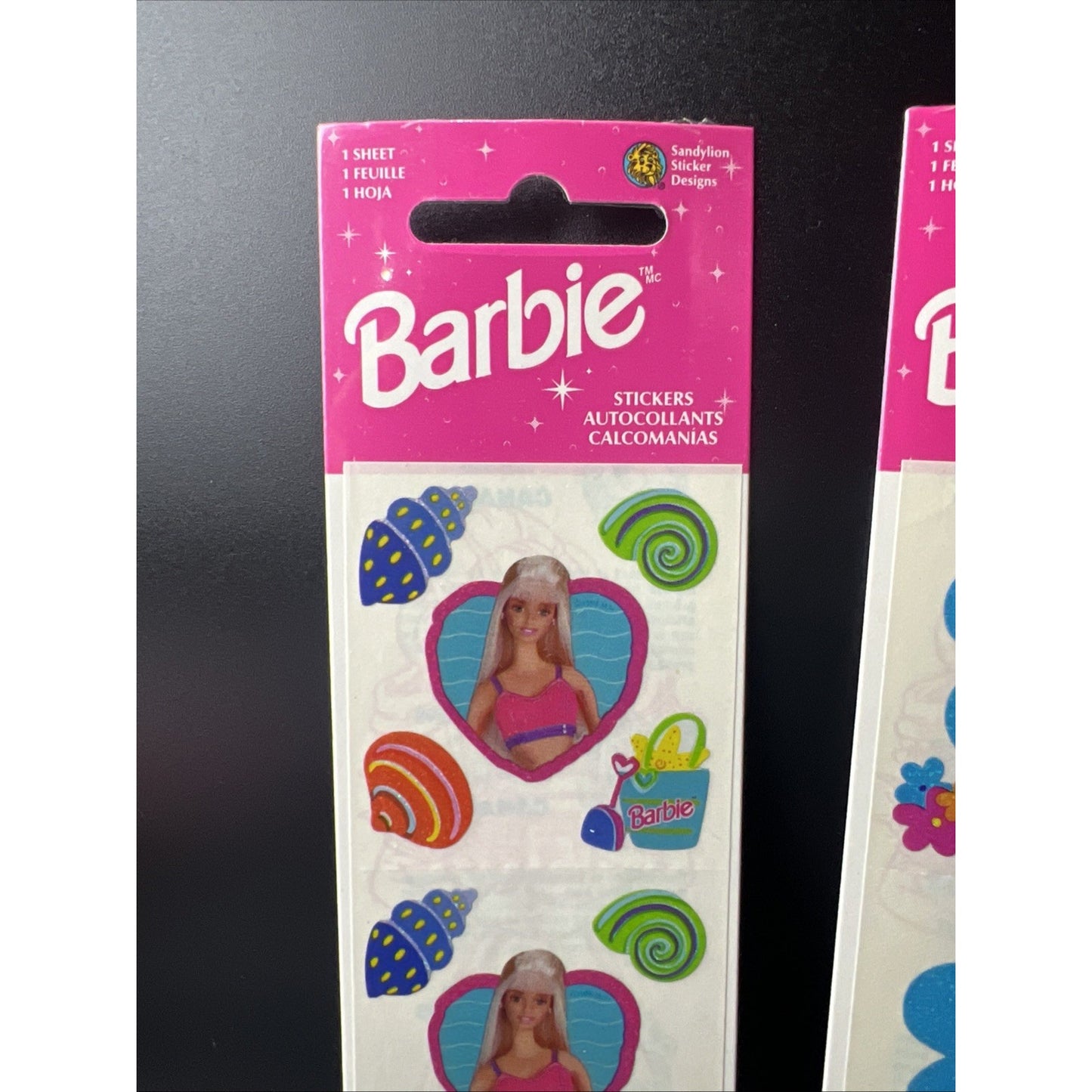 Vintage 1998 Stickers Sandylion Mattel Barbie New Sealed Rare Sticker Set