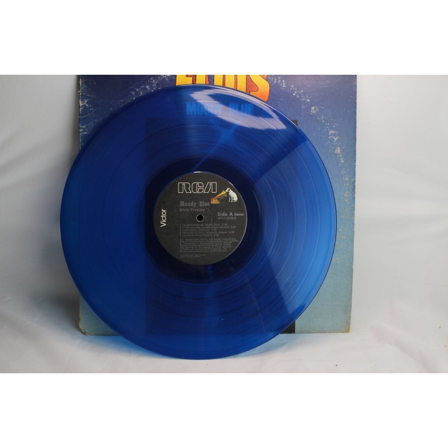 Elvis Presley Moody Blue Vinyl Record Tested Used