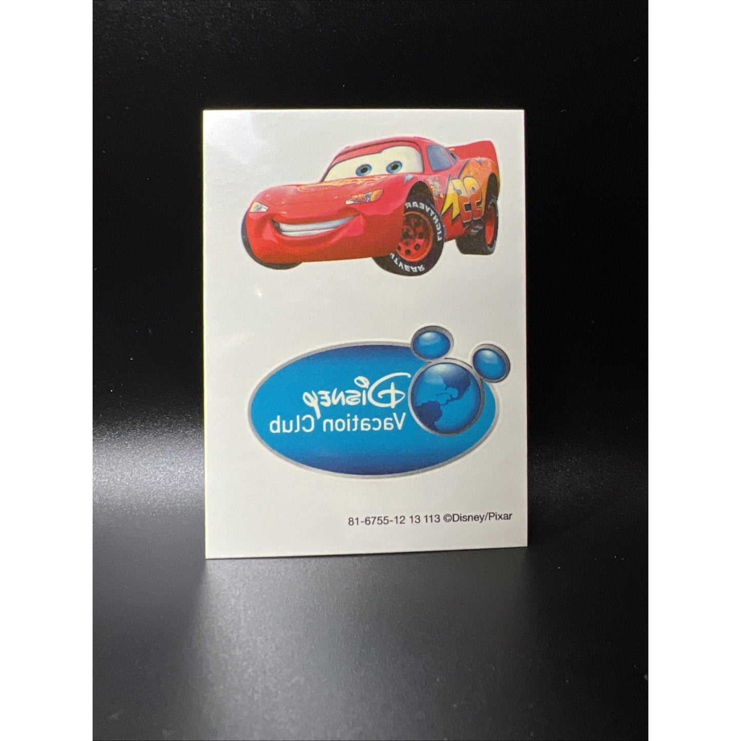 Disney Vacation Club (DVC) Cars Movie Pixar Lightning Mcqueen Temporary Tattoos