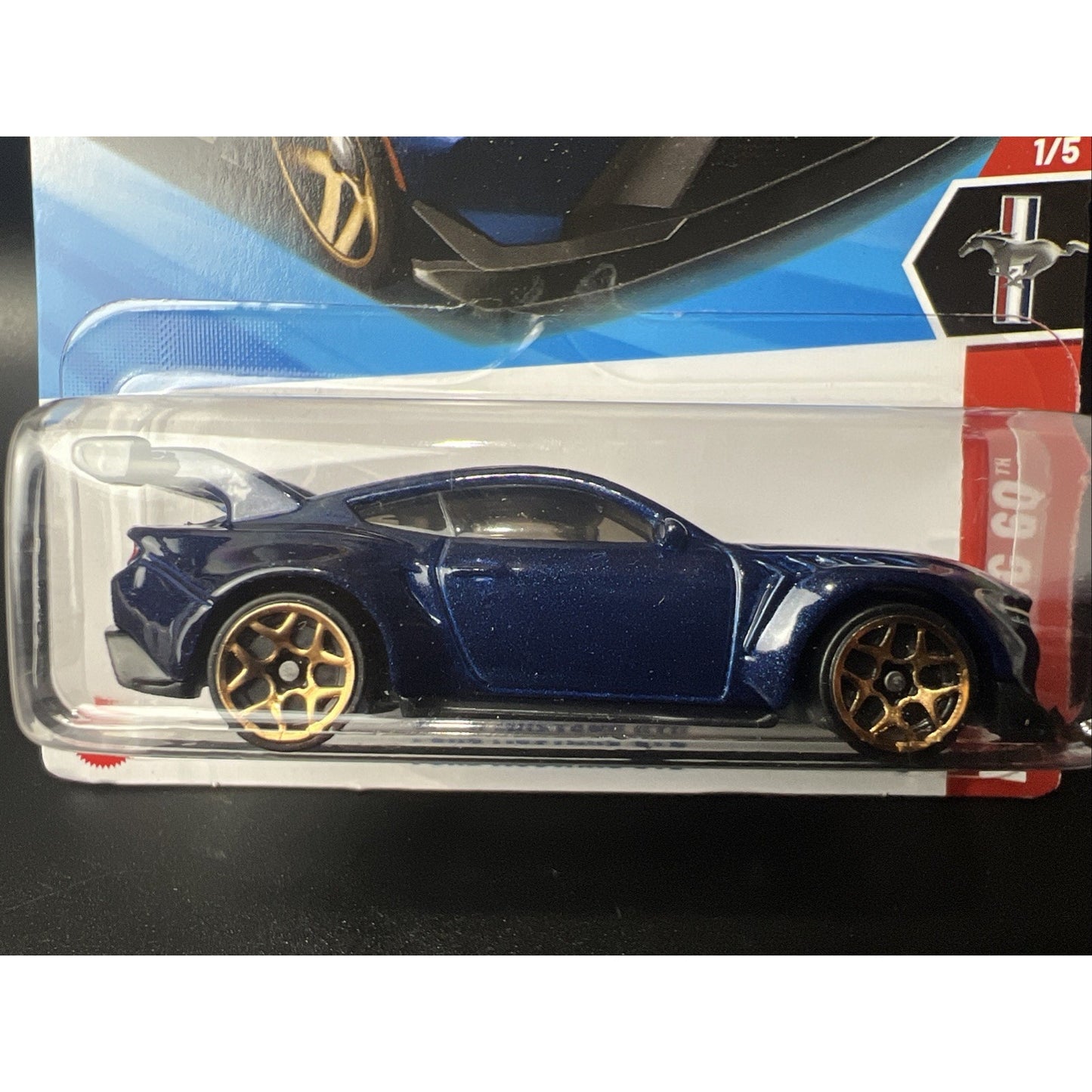2025 Hot Wheels Navy Blue Ford Mustang GTD Super Car Mustang 60 Years