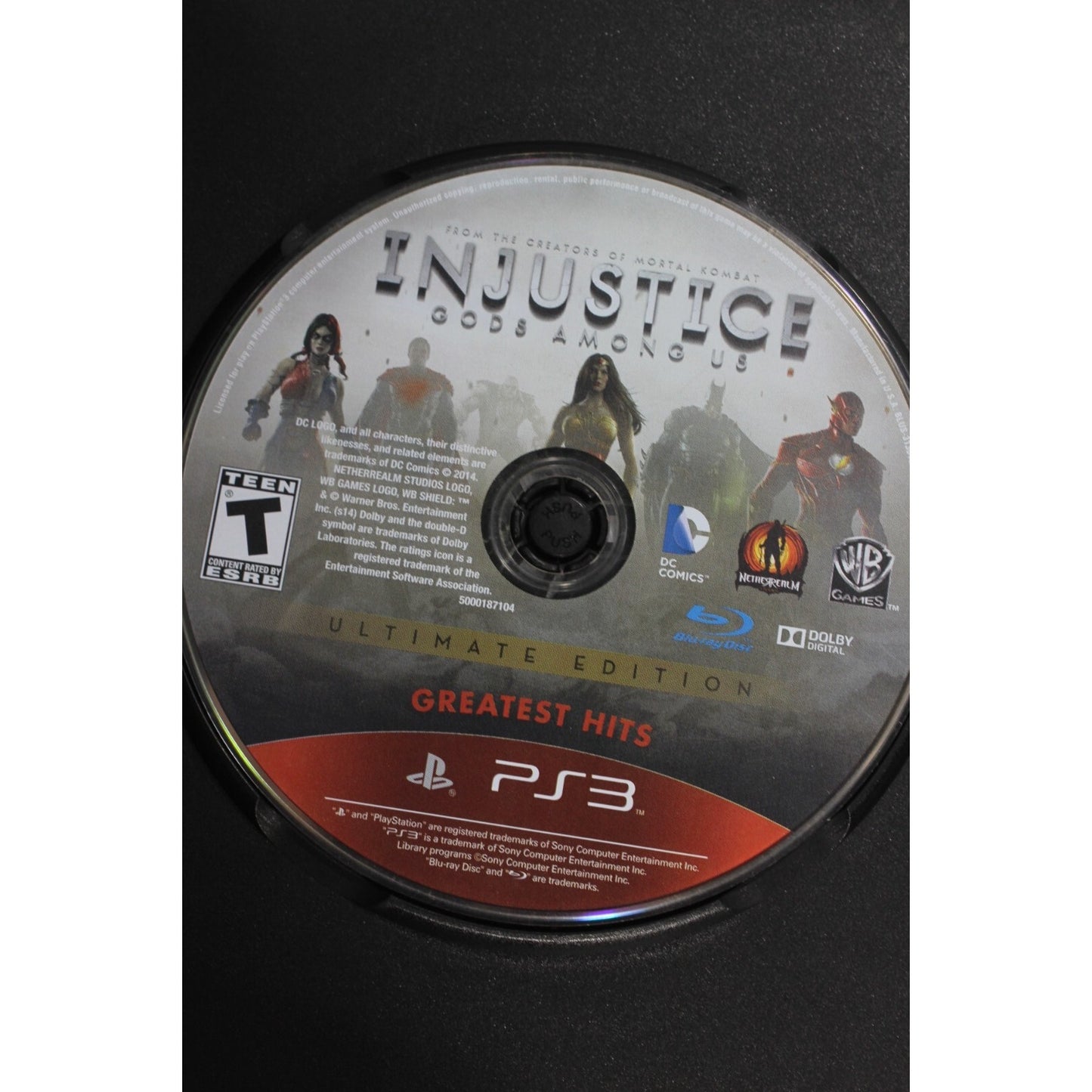 Injustice Gods Among Us PlayStation 3 PS3 Tested Video Game Used Fighting Game